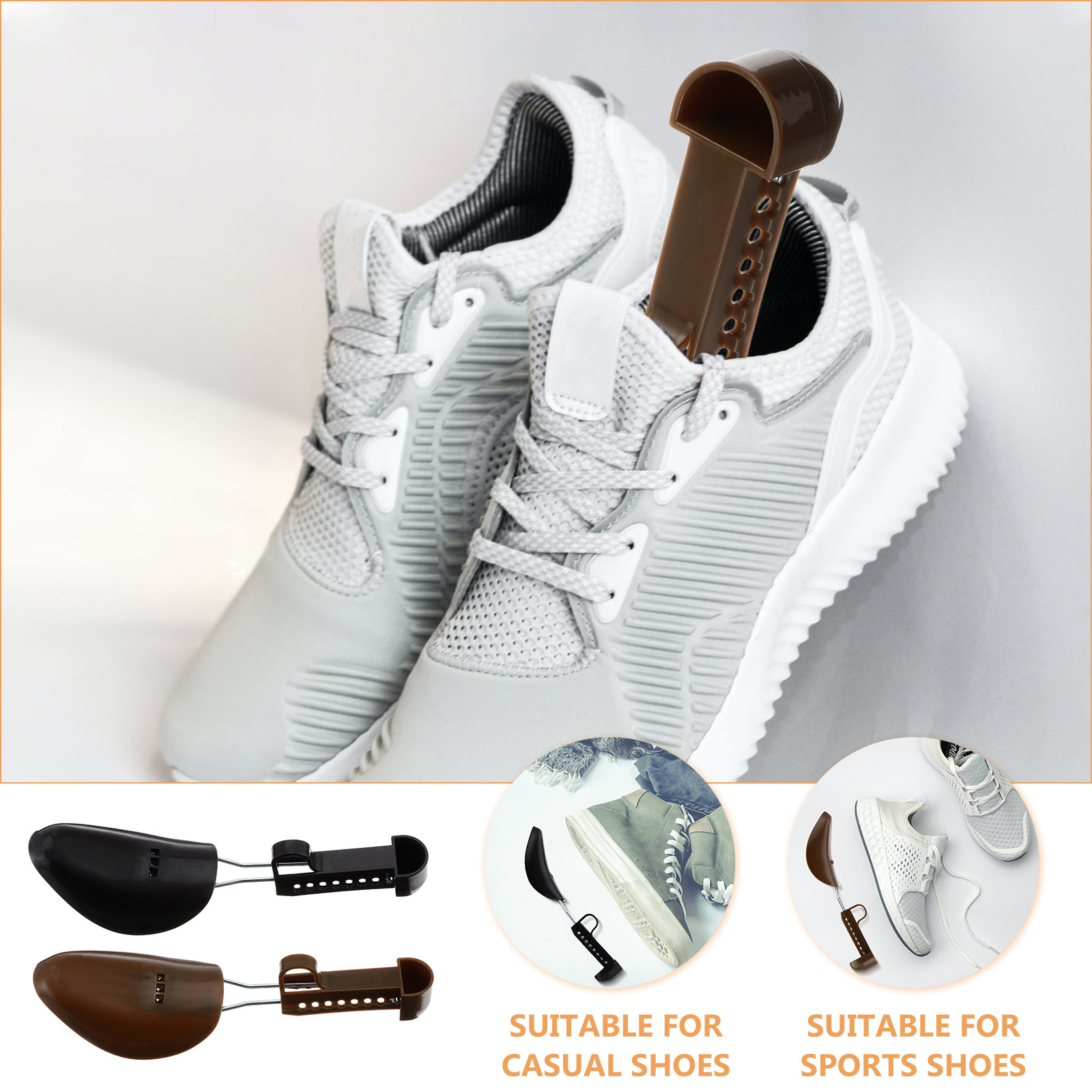 Shoe Tree - 3 คู่ ที่ดันทรงรองเท้าปรับได้ สำหรับผู้ชาย แข็งแรง น้ำหนักเบา