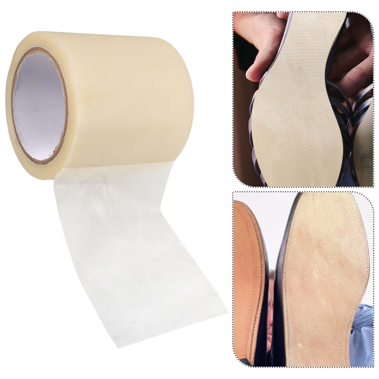 Sneaker Protector - 1 ม้วน แผ่นฟิล์มใสกันรอยพื้นรองเท้า แบบมีกาวในตัว สำหรับพื้นรองเท้าผ้าใบและรองเท้าส้นสูง ลอกง่าย