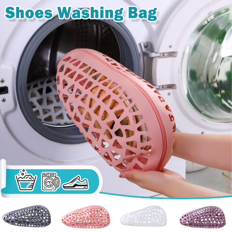 Shoe Cleaner - ถุงซักผ้าซิลิโคนสำหรับรองเท้า ถุงซักและอบรองเท้าในเครื่องซักผ้า ป้องกันการเสียรูปทรง ถุงซักผ้าสำหรับทำความสะอาดและปกป้องรองเท้า