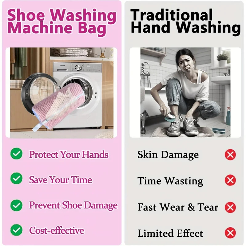 ถุงซักรองเท้าอเนกประสงค์แบบซัก - Shoe Brush บทวิจารณ์และราคา