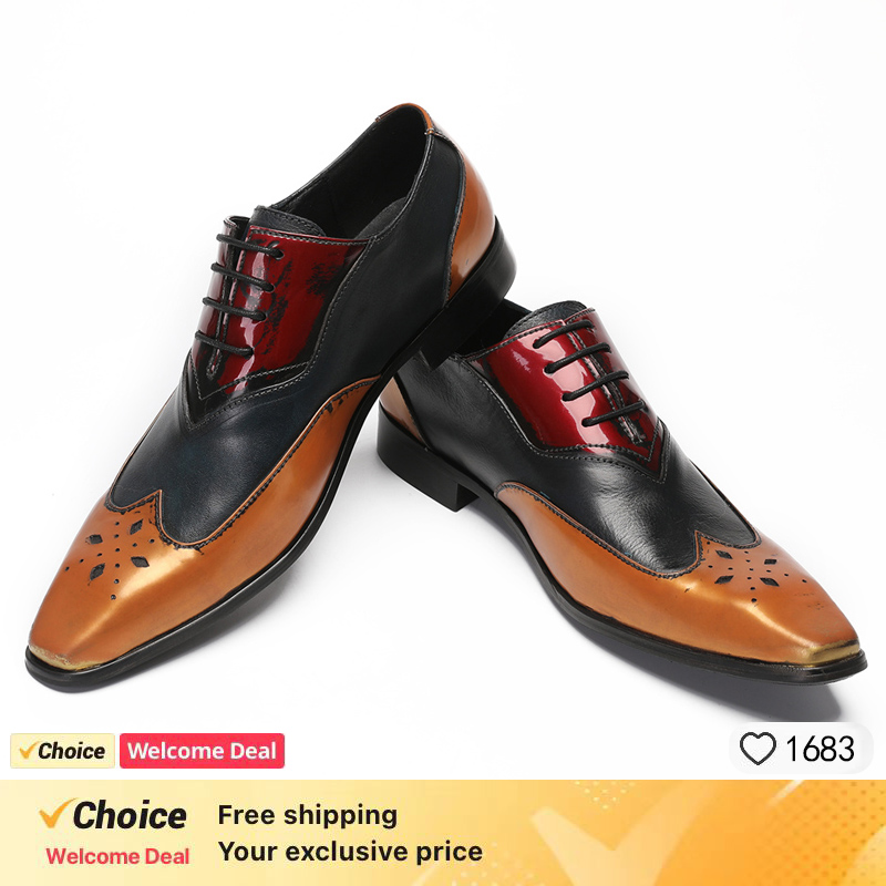 รองเท้าผ้าอ็อกซ์ฟอร์ดสุดหรูสำห - Leather Shoe Polish บทวิจารณ์และราคา