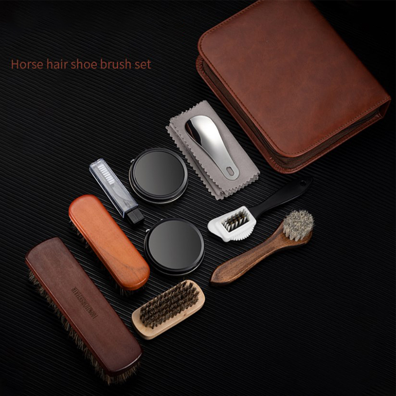ชุดแปรงขัดรองเท้า Horsehair เค - Leather Shoe Polish บทวิจารณ์และราคา
