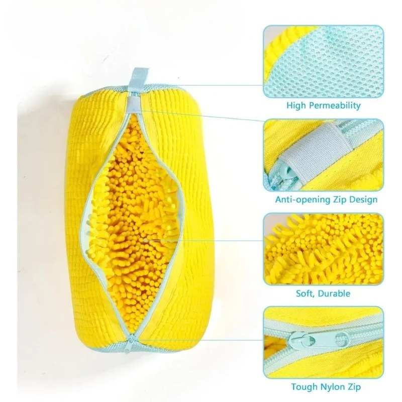 ถุงซักรองเท้า 1 ชิ้น พร้อมแผ่น - Shoe Cleaner บทวิจารณ์และราคา